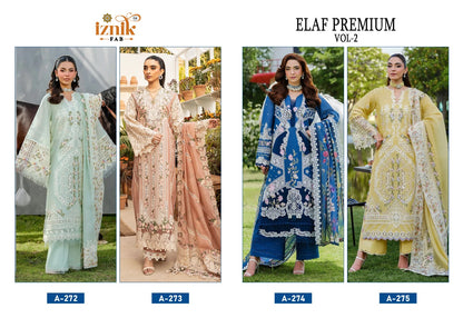 Elaf Premium Vol 2 Iznik Pure Cotton Pakistani Salwar Suits Supplier Ahmedabad