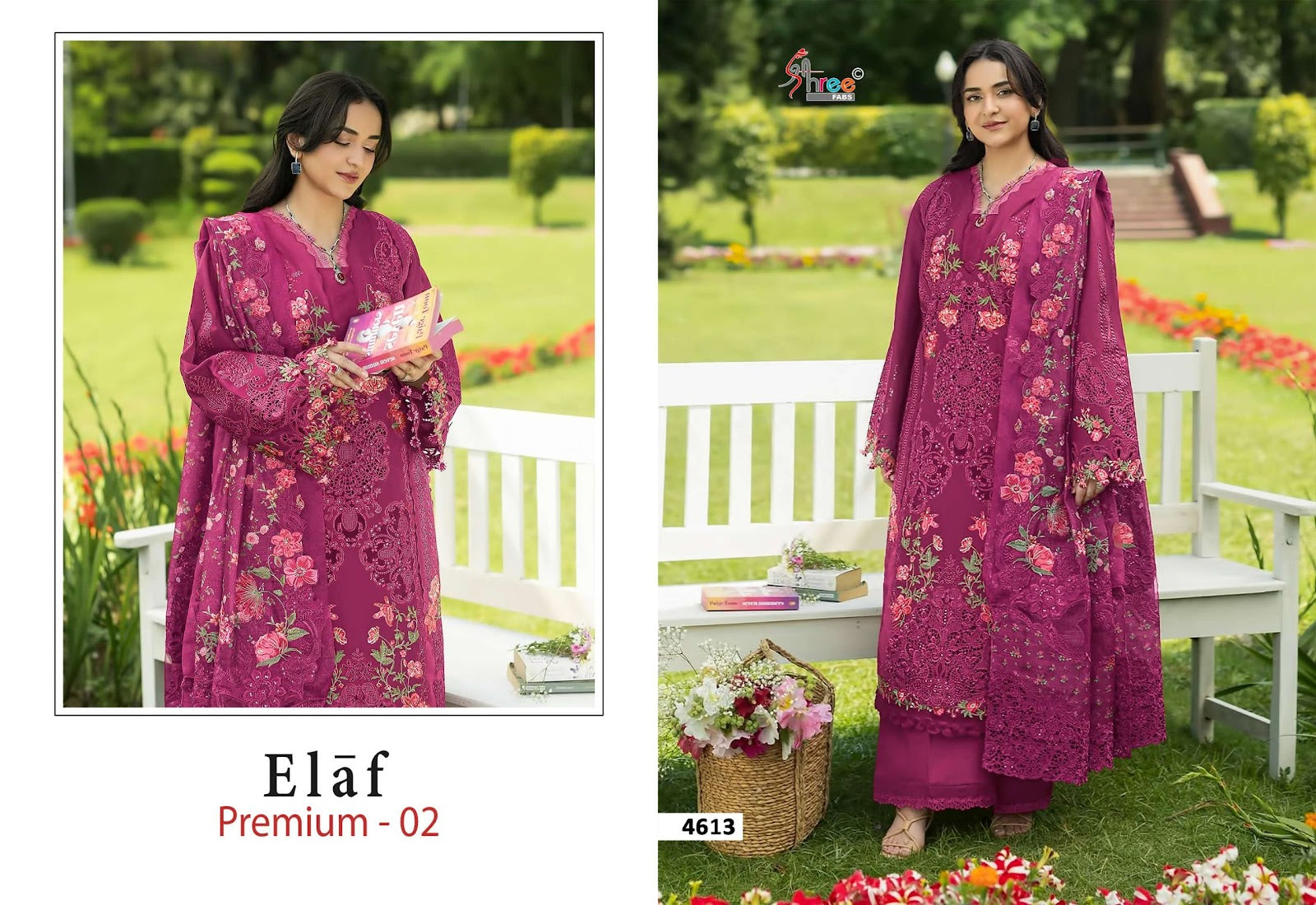 Elaf Premium Vol 2 Shree Fabs Cotton Pakistani Salwar Suits Wholesale Rate