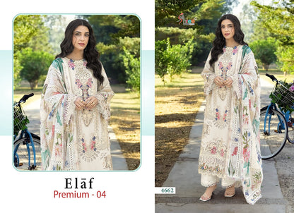 Elaf Premium Vol 4 Shree Fabs Cotton Pakistani Salwar Suits Wholesaler India