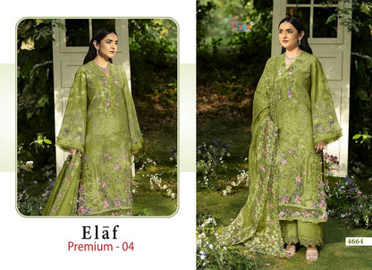 Elaf Premium Vol 4 Shree Fabs Cotton Pakistani Salwar Suits Wholesaler India