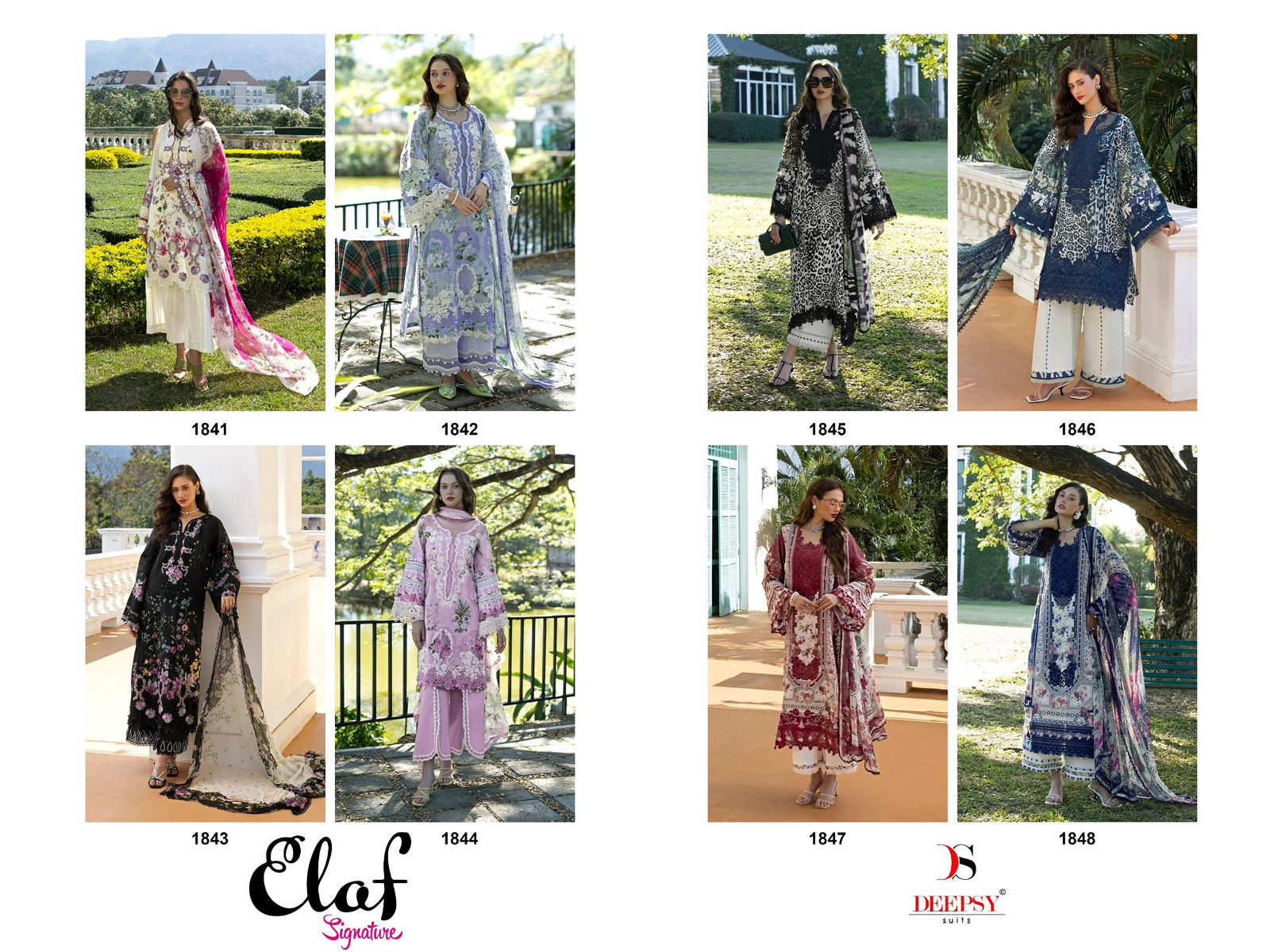 Elaf Signature Deepsy Cotton Pakistani Patch Work Suits Supplier