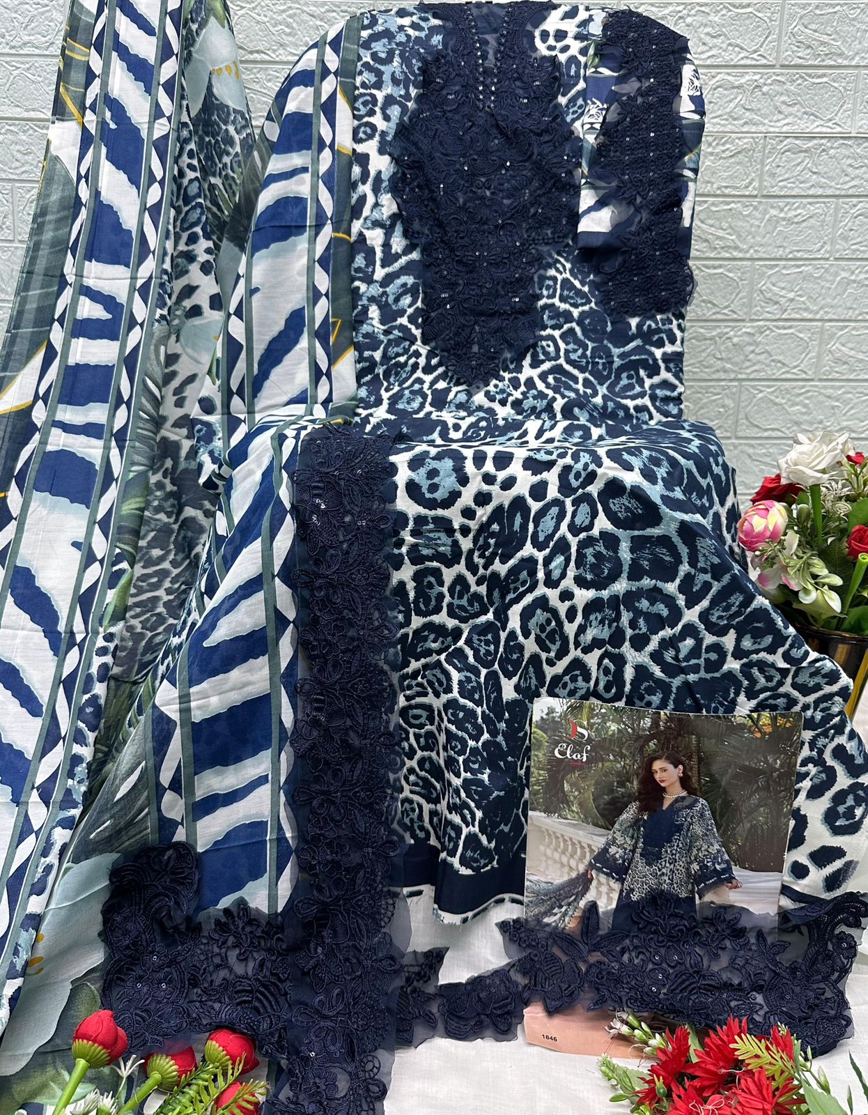 Elaf Signature Deepsy Cotton Pakistani Patch Work Suits Supplier