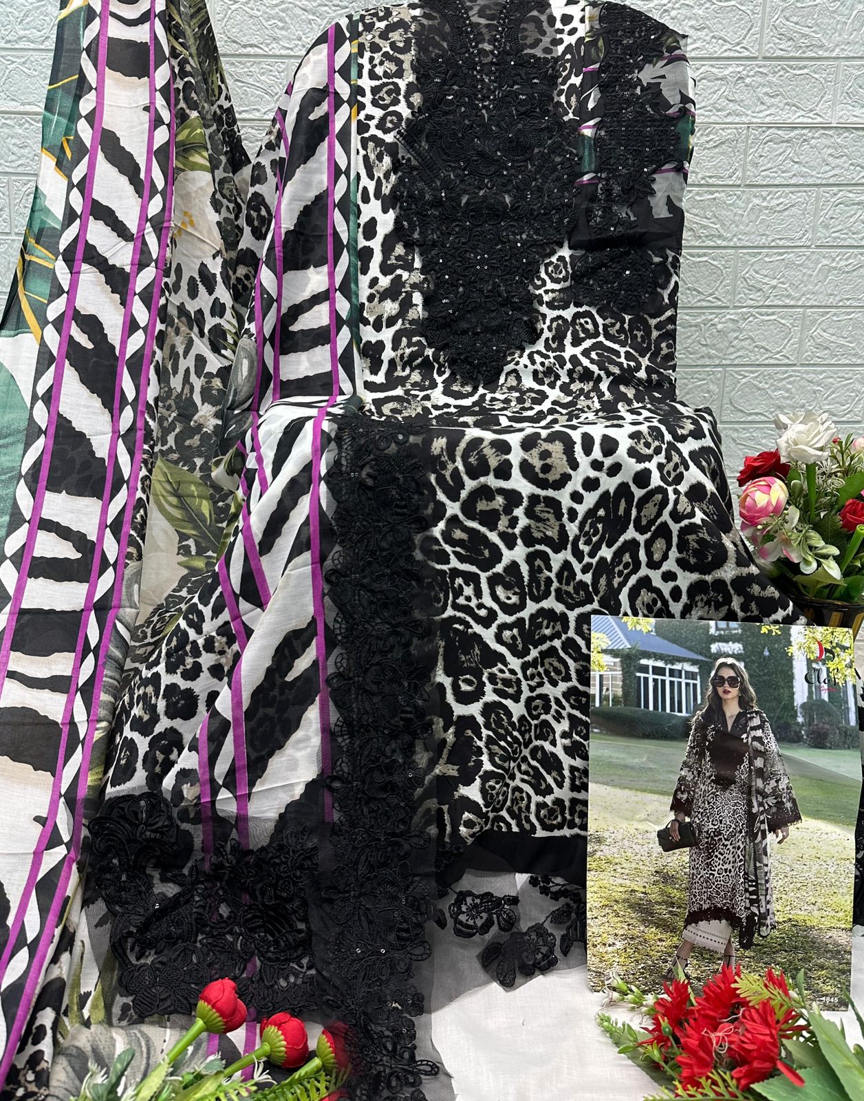 Elaf Signature Deepsy Cotton Pakistani Patch Work Suits Supplier