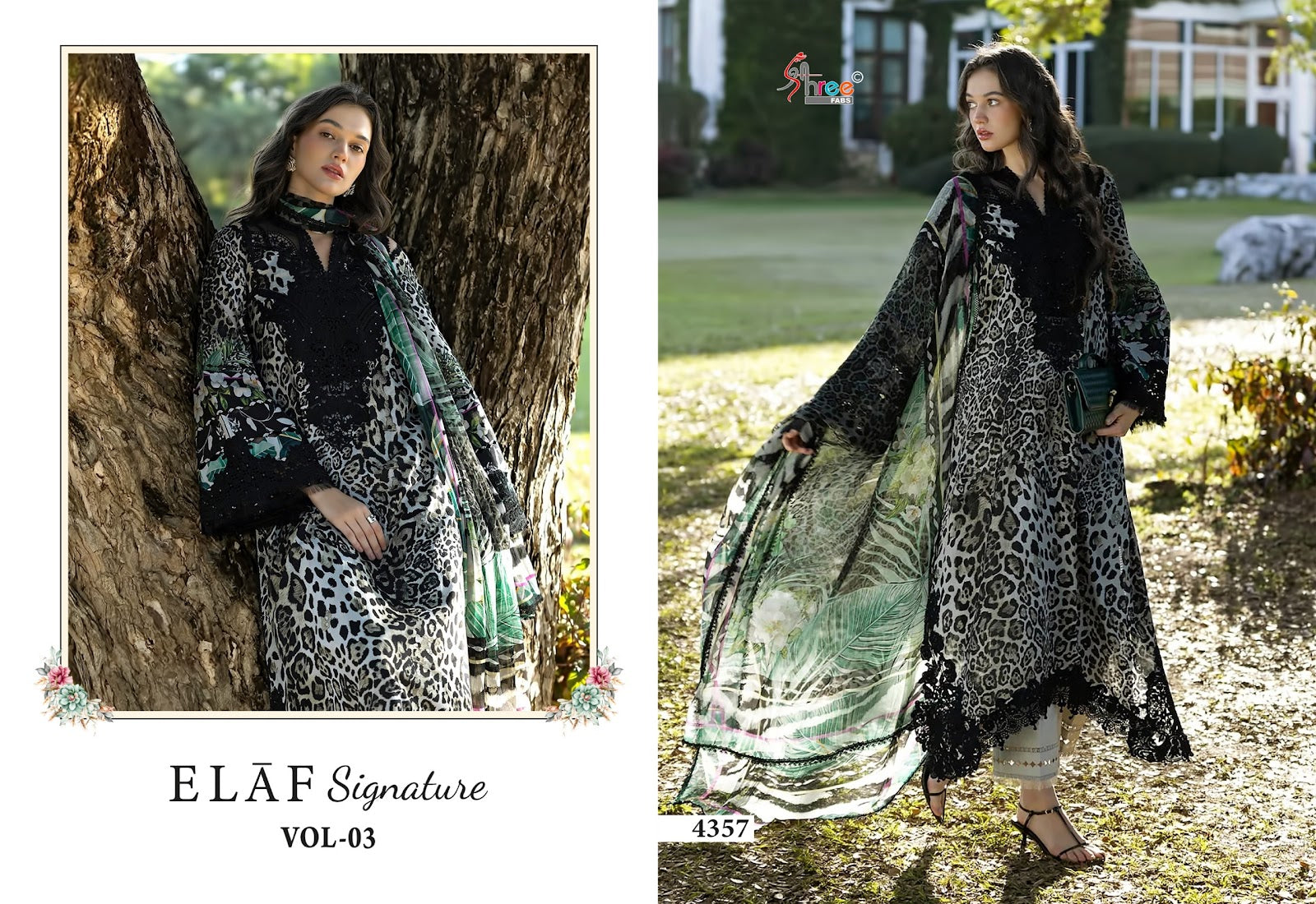 Elaf Signature Vol 3 Shree Fabs Cotton Pakistani Patch Work Suits Wholesale Price
