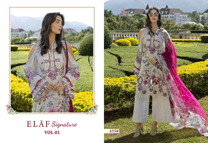 Elaf Signature Vol 3 Shree Fabs Cotton Pakistani Patch Work Suits Wholesale Price