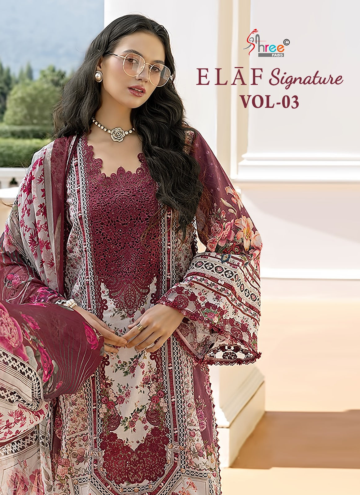 Elaf Signature Vol 3 Shree Fabs Cotton Pakistani Patch Work Suits Wholesale Price