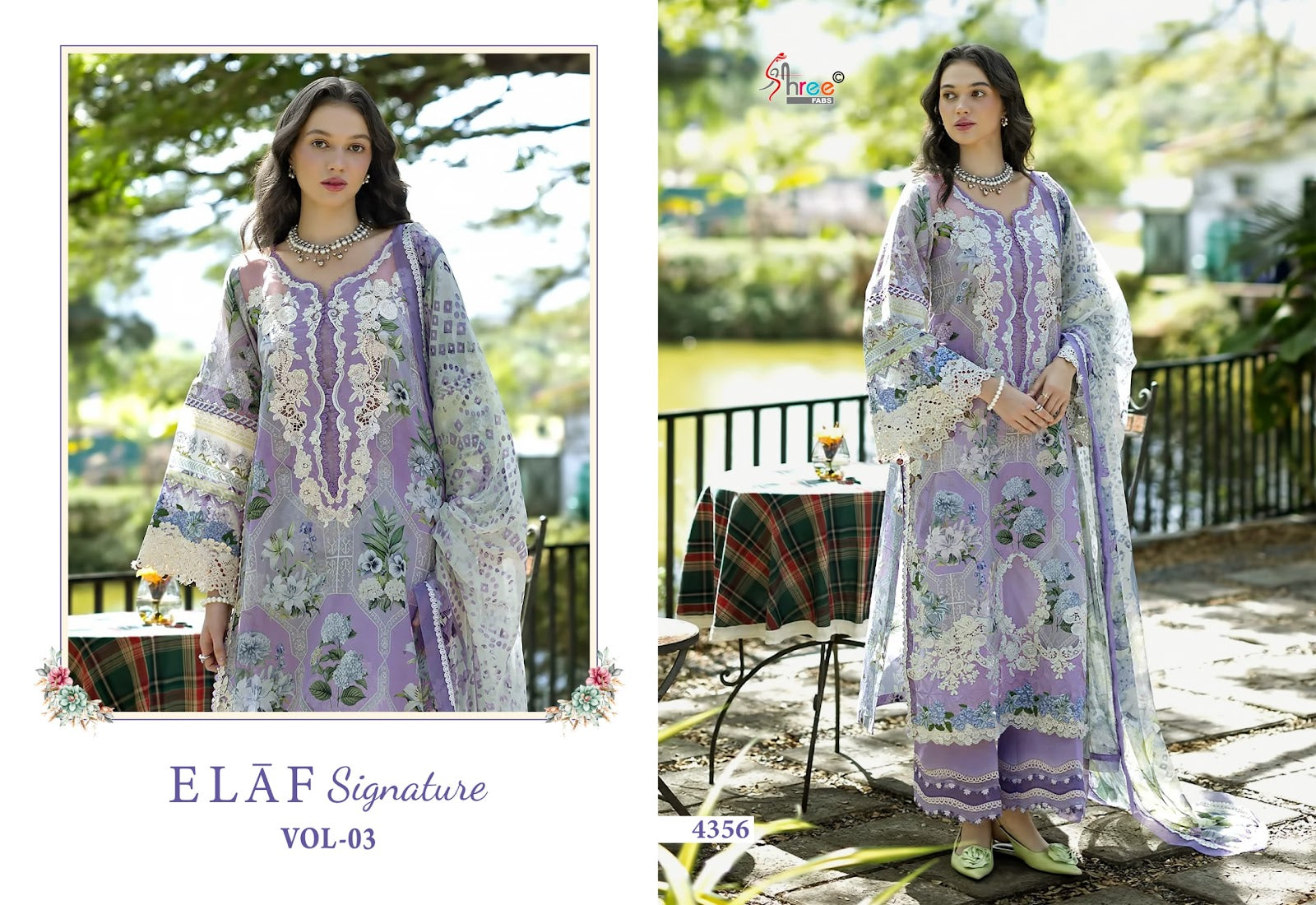 Elaf Signature Vol 3 Shree Fabs Cotton Pakistani Patch Work Suits Wholesale Price