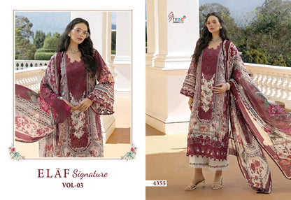 Elaf Signature Vol 3 Shree Fabs Cotton Pakistani Patch Work Suits Wholesale Price