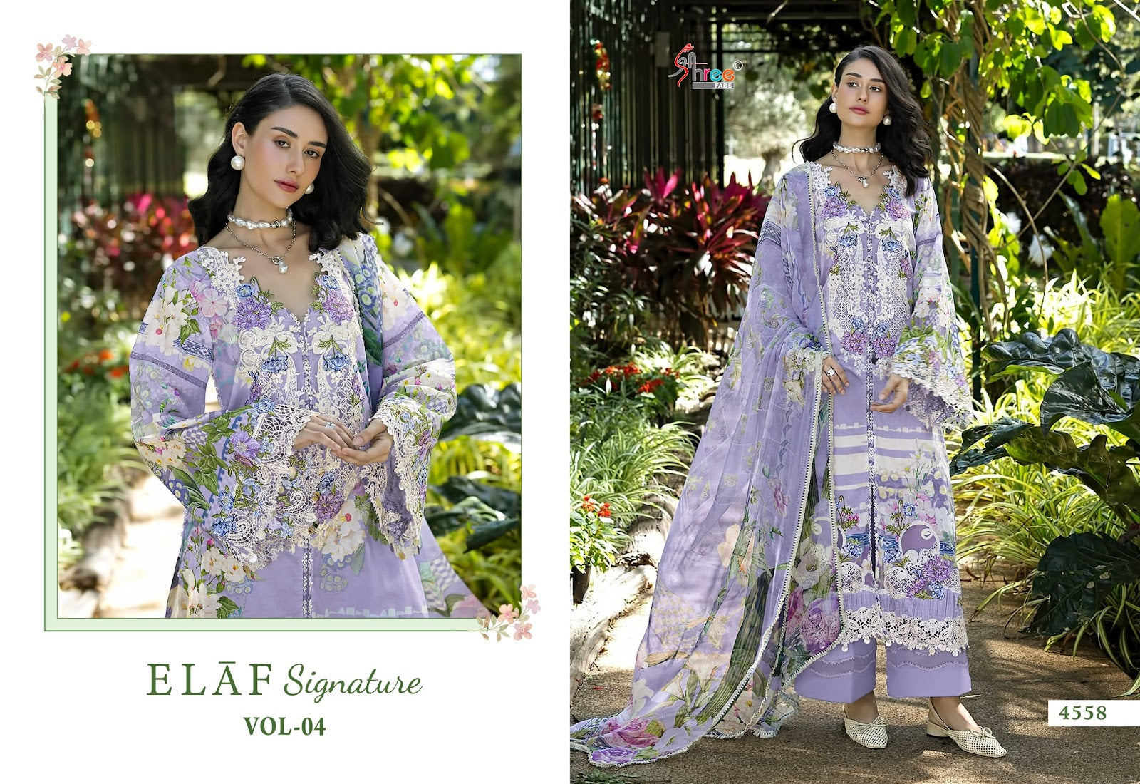 Elaf Signature Vol 4 Shree Fabs Cotton Pakistani Patch Work Suits Exporter India