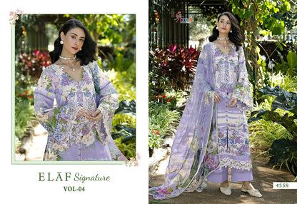 Elaf Signature Vol 4 Shree Fabs Cotton Pakistani Patch Work Suits Exporter India