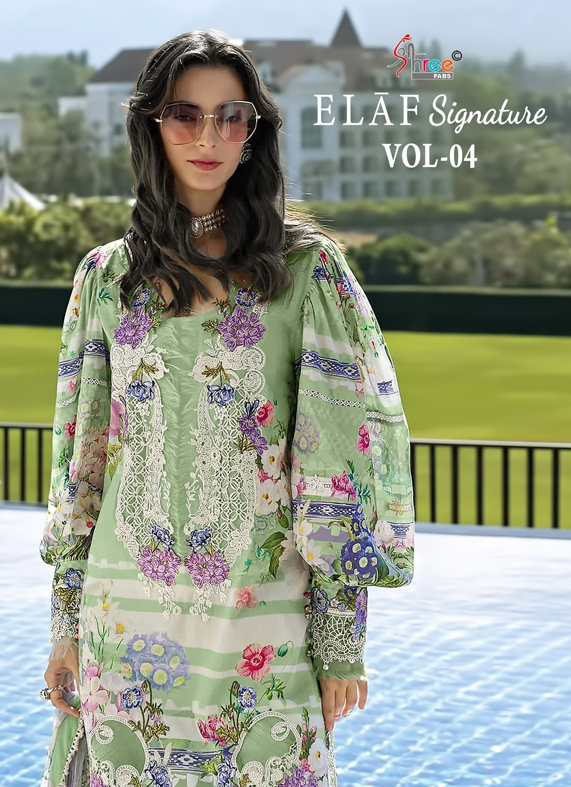 Elaf Signature Vol 4 Shree Fabs Cotton Pakistani Patch Work Suits Exporter India