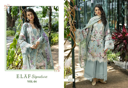 Elaf Signature Vol 4 Shree Fabs Cotton Pakistani Patch Work Suits Exporter India