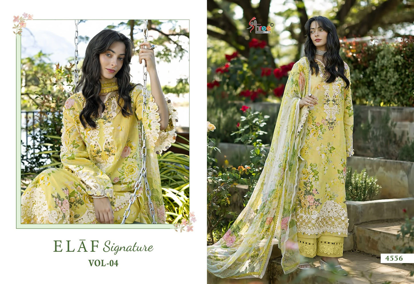 Elaf Signature Vol 4 Shree Fabs Cotton Pakistani Patch Work Suits Exporter India