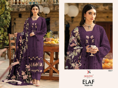 Elaf Super Hit 1263 Deepsy Pure Cotton Pakistani Patch Work Suits Manufacturer India