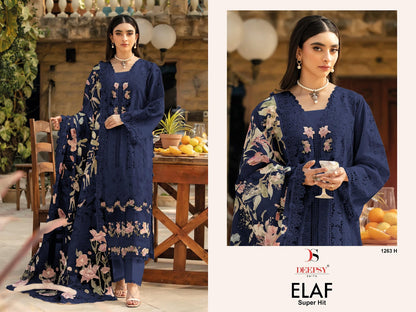 Elaf Super Hit 1263 Deepsy Pure Cotton Pakistani Patch Work Suits Manufacturer India
