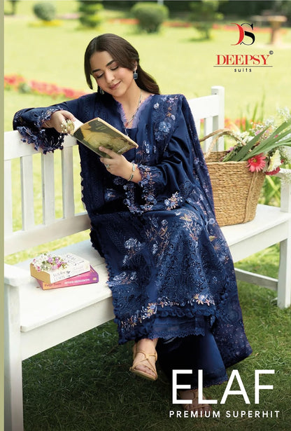 Elaf Super Hit Premium Deepsy Cotton Pakistani Patch Work Suits Manufacturer Ahmedabad