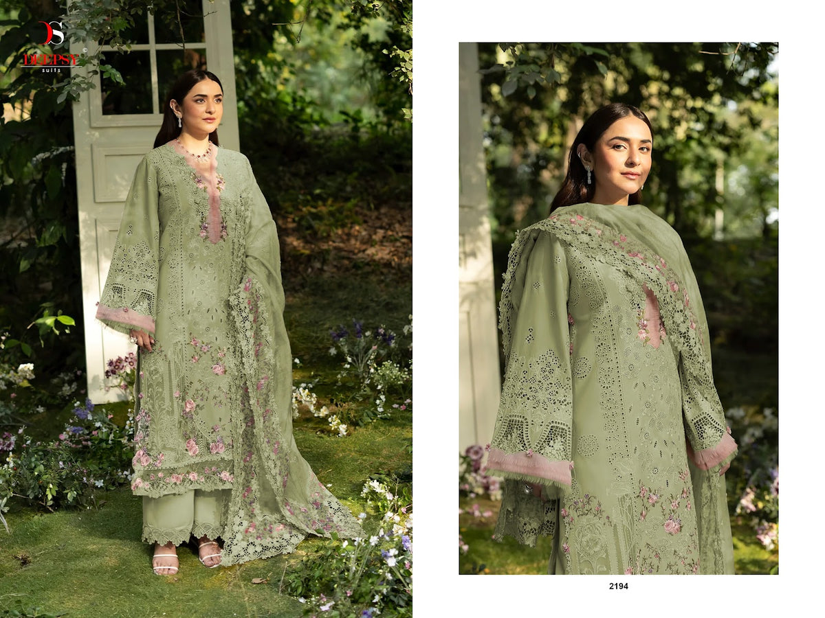Elaf Super Hit Premium Deepsy Cotton Pakistani Patch Work Suits Manufacturer Ahmedabad