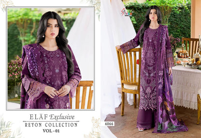 Elaf Vol 1 Exclusive Reyon Collection Shree Fabs Pakistani Salwar Suits Supplier Ahmedabad
