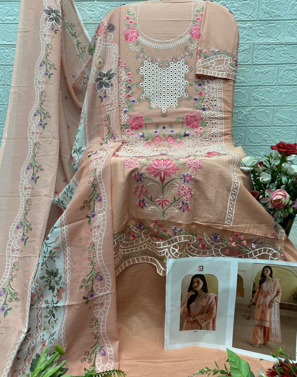Elaf Vol 1 Premium Shraddha Designer Cotton Pakistani Patch Work Suits Wholesaler
