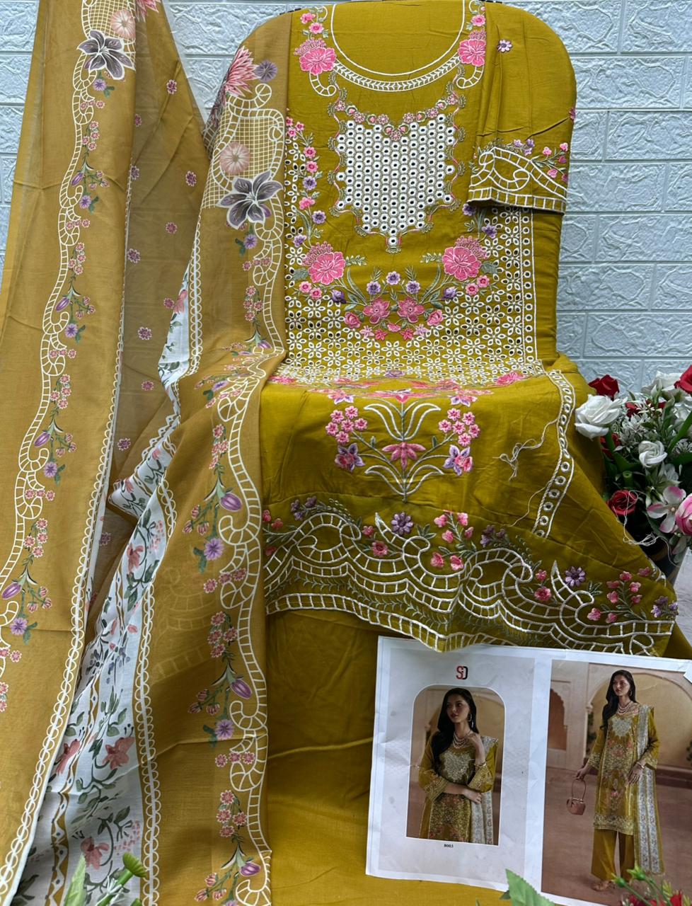 Elaf Vol 1 Premium Shraddha Designer Cotton Pakistani Patch Work Suits Wholesaler