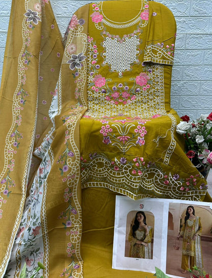 Elaf Vol 1 Premium Shraddha Designer Cotton Pakistani Patch Work Suits Wholesaler