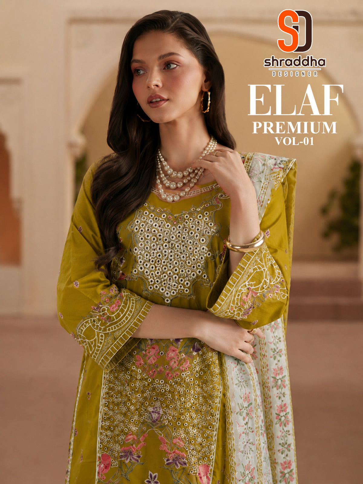 Elaf Vol 1 Premium Shraddha Designer Cotton Pakistani Patch Work Suits Wholesaler
