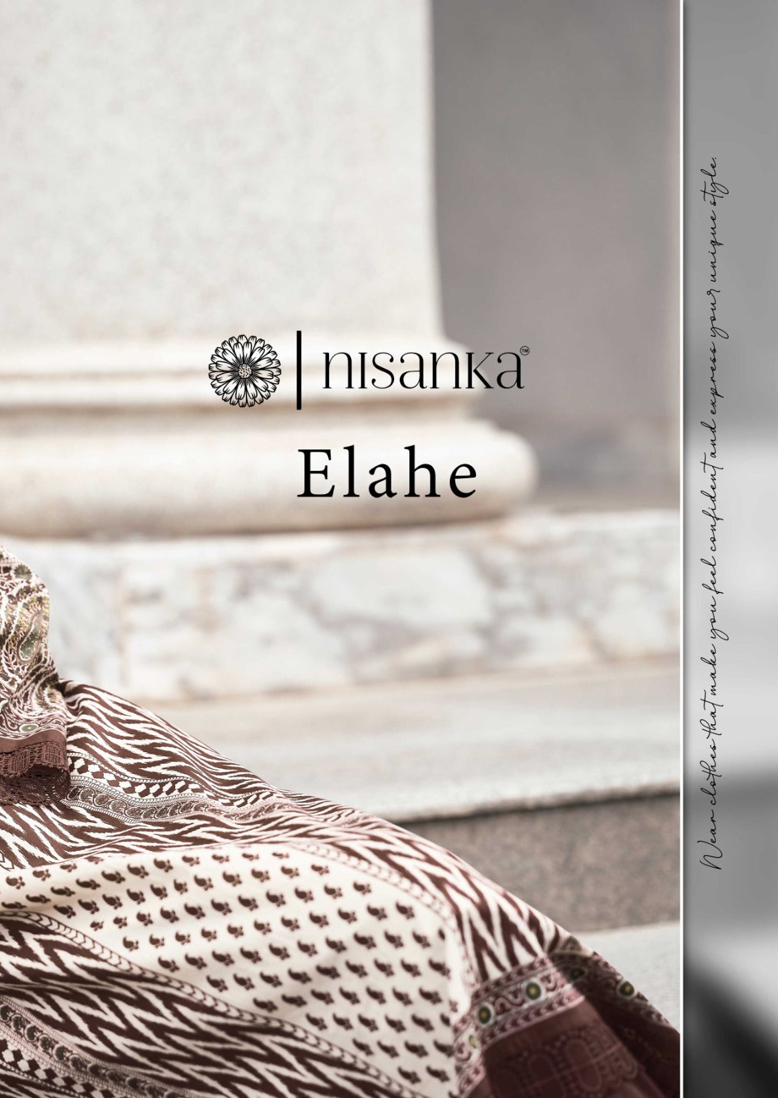 Elahe Nisanka Pure Lawn Karachi Salwar Suits Manufacturer Gujarat