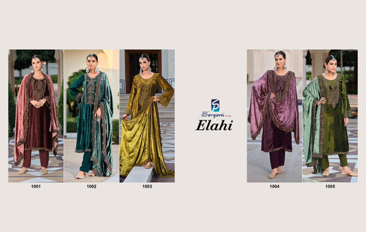 Elahi Sargam Prints Pure Viscose Pashmina Suits Exporter