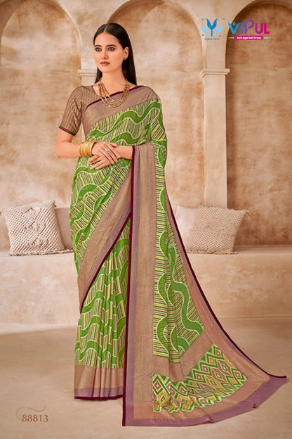 Elaichi 88804-88814 Vipul Brasso Sarees Supplier