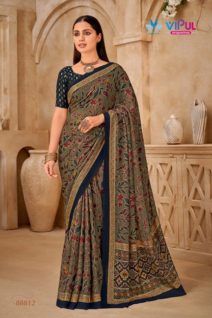 Elaichi 88804-88814 Vipul Brasso Sarees Supplier