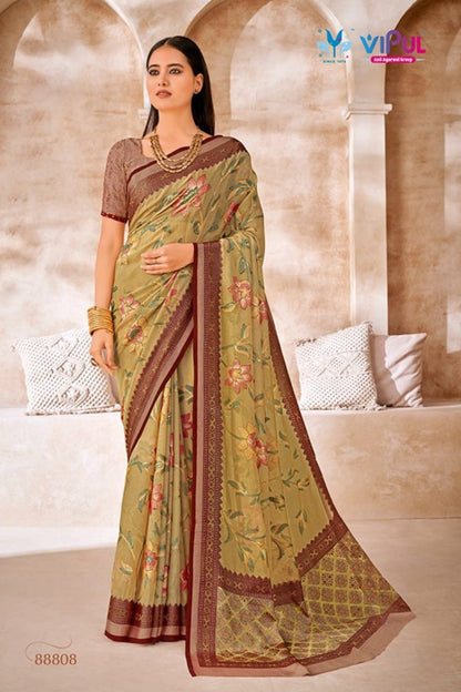 Elaichi 88804-88814 Vipul Brasso Sarees Supplier