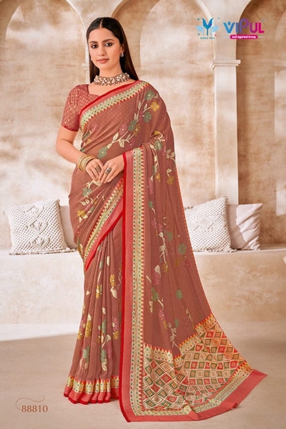 Elaichi 88804-88814 Vipul Brasso Sarees Supplier
