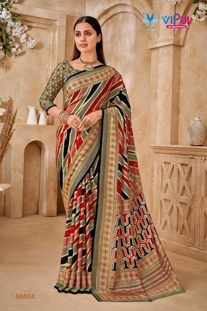 Elaichi 88804-88814 Vipul Brasso Sarees Supplier
