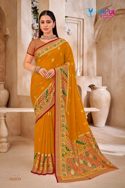 Elaichi 88804-88814 Vipul Brasso Sarees Supplier