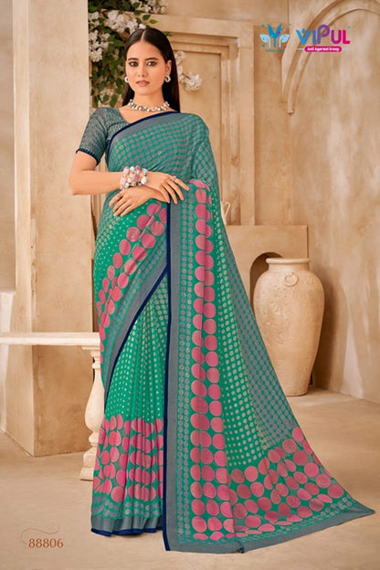 Elaichi 88804-88814 Vipul Brasso Sarees Supplier