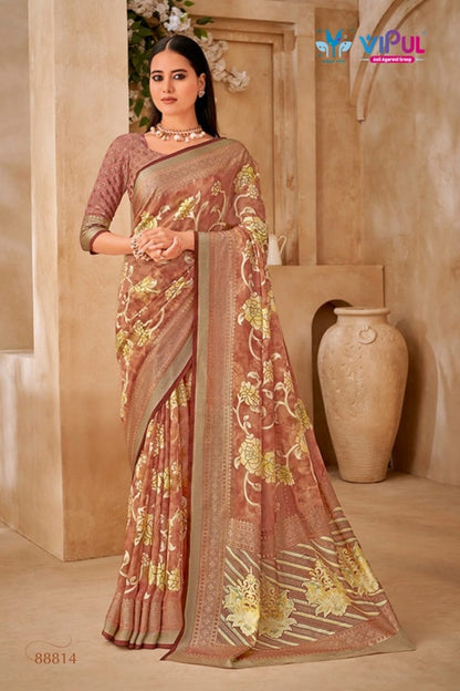 Elaichi 88804-88814 Vipul Brasso Sarees Supplier
