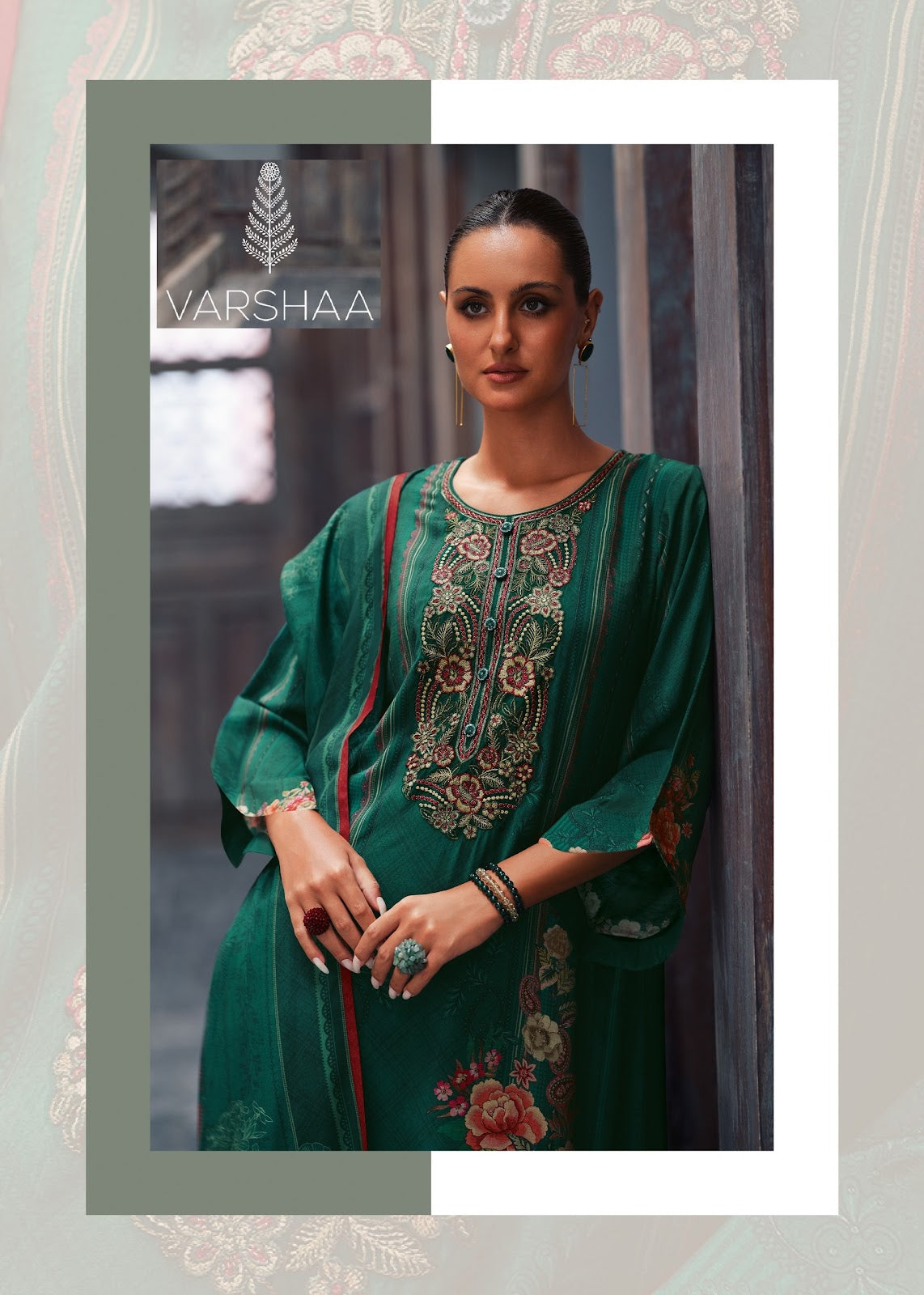 Elaki Varshaa Satin Pant Style Suits Wholesale Price