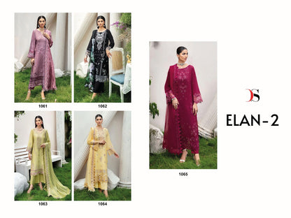 Elan 2 Deepsy Pure Cotton Pakistani Patch Work Suits Wholesaler Gujarat