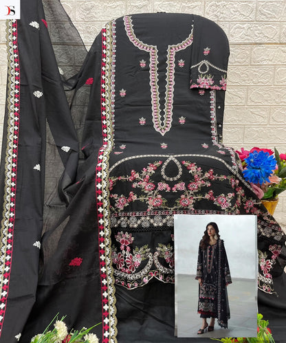 Elan 3 Deepsy Cotton Pakistani Patch Work Suits Exporter Gujarat