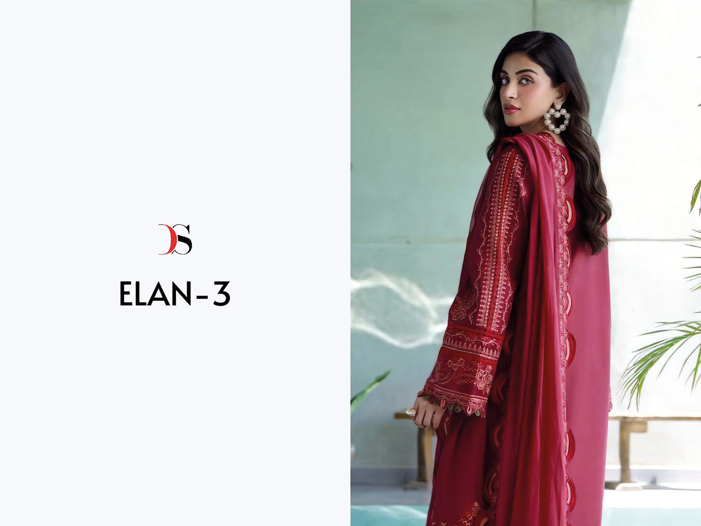 Elan 3 Deepsy Cotton Pakistani Patch Work Suits Exporter Gujarat