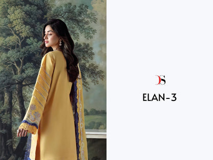 Elan 3 Deepsy Cotton Pakistani Patch Work Suits Exporter Gujarat