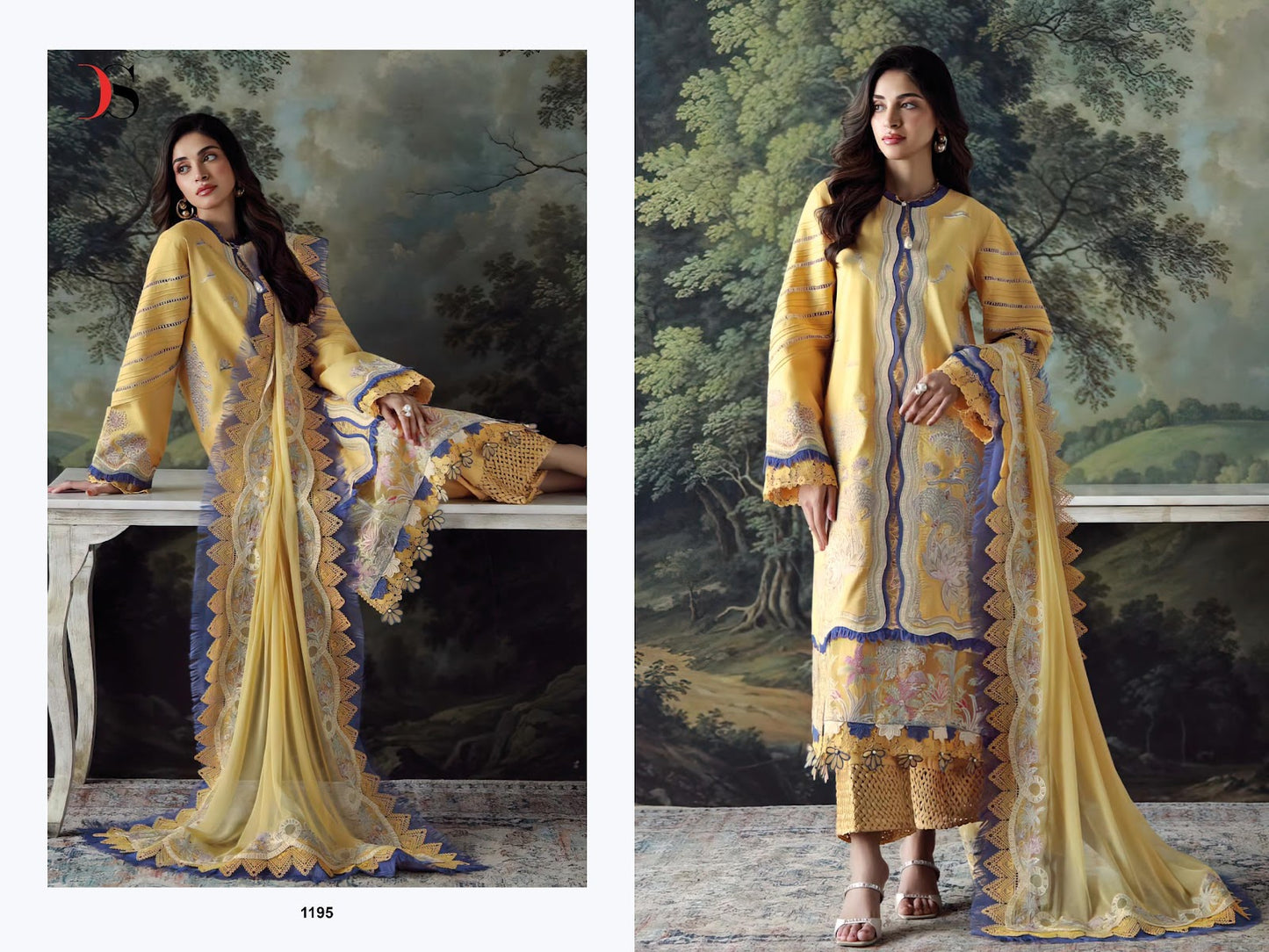 Elan 3 Deepsy Cotton Pakistani Patch Work Suits Exporter Gujarat