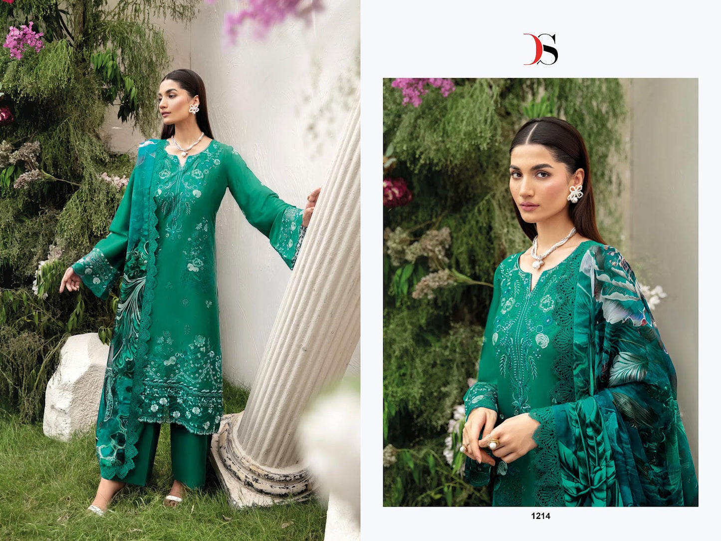 Elan 4 Deepsy Cotton Pakistani Patch Work Suits Exporter India