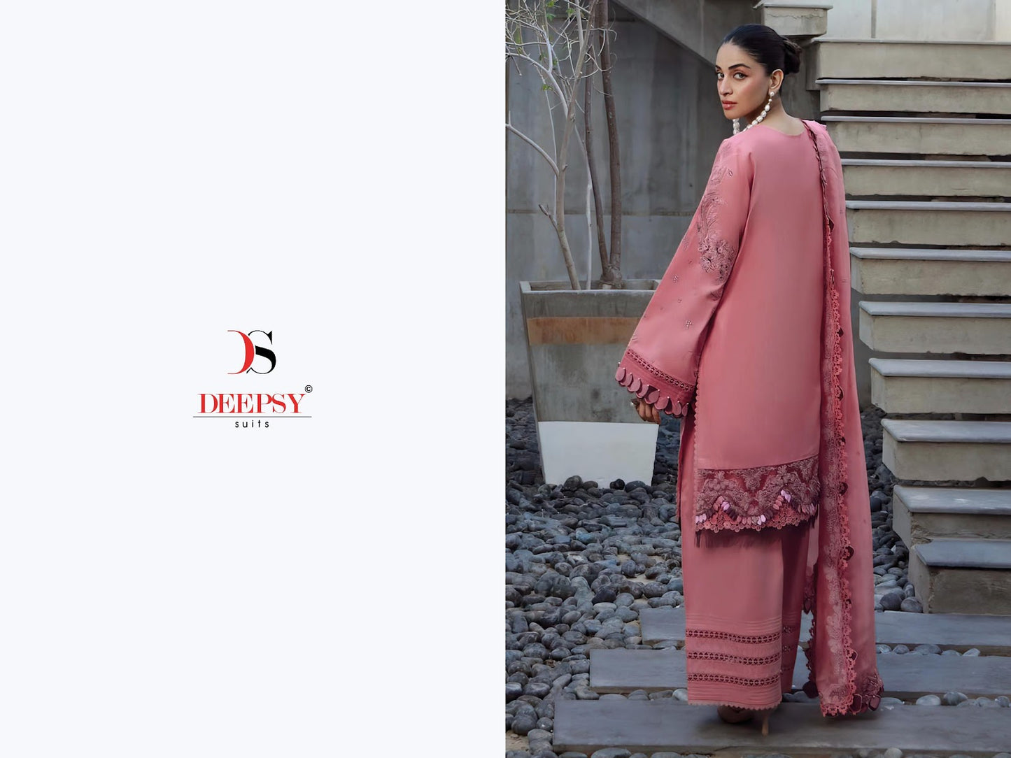 Elan 4 Deepsy Cotton Pakistani Patch Work Suits Exporter India