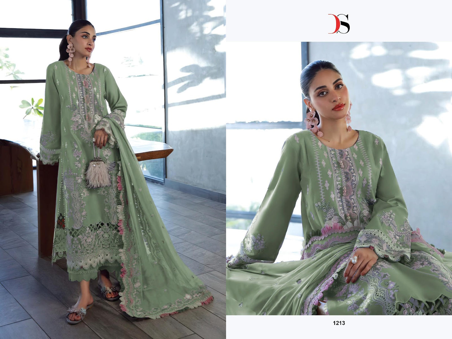 Elan 4 Deepsy Cotton Pakistani Patch Work Suits Exporter India