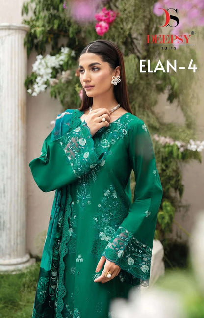 Elan 4 Deepsy Pure Cotton Pakistani Salwar Suits Wholesaler Gujarat