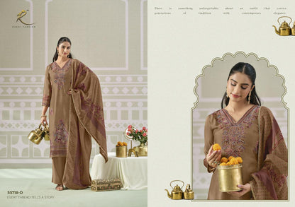 Elan E Ishq 55718 Rakhi Fashion Bemberg Silk Pant Style Suits Manufacturer Ahmedabad
