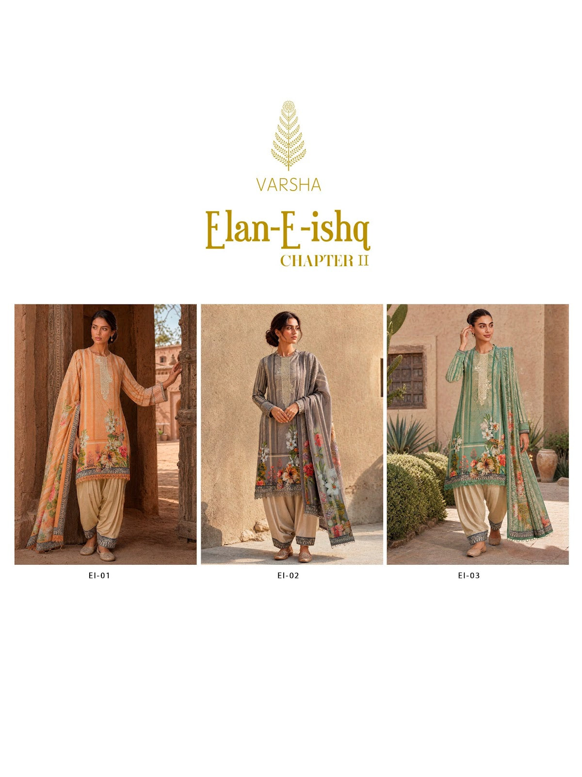 Elan E Ishq Chapter 2 Varshaa Viscose Muslin Pant Style Suits Manufacturer