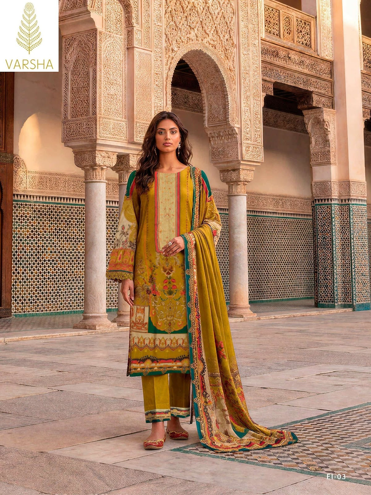 Elan E Ishq Chapter 3 Varshaa Viscose Muslin Pakistani Salwar Suits Wholesaler