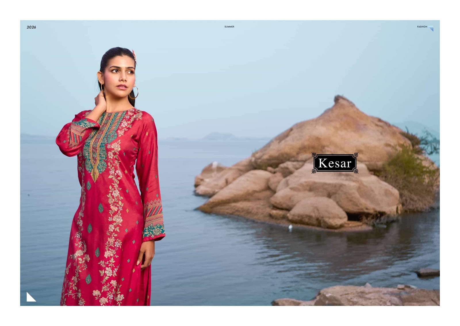 Elan Kesar Viscose Muslin Karachi Salwar Suits Exporter Ahmedabad